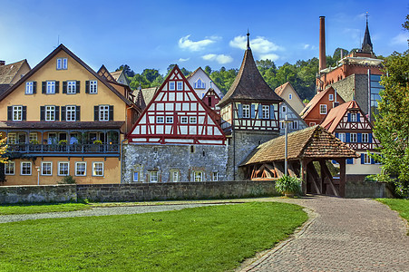 德意志半平板房屋天空城市旅游旅行航程历史建筑房子石头历史性图片