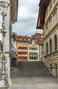 瑞士卢塞恩的楼梯图片