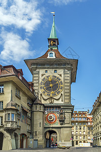瑞士伯尔尼Zytglogge塔假期景观景点城市建筑学文化历史建筑观光立面图片