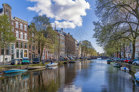 荷兰阿姆斯特丹运河之景建筑学景观建筑文化天空历史地标首都旅行旅游图片
