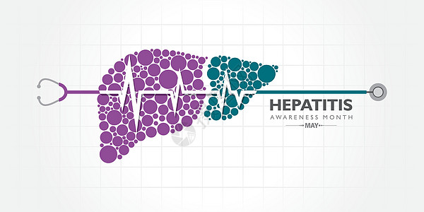 月是肝炎宣传月 肝脏是处理营养 过滤血液和抵抗感染的重要器官诊断测试帮助治愈临床活动癌症世界丝带生活背景图片