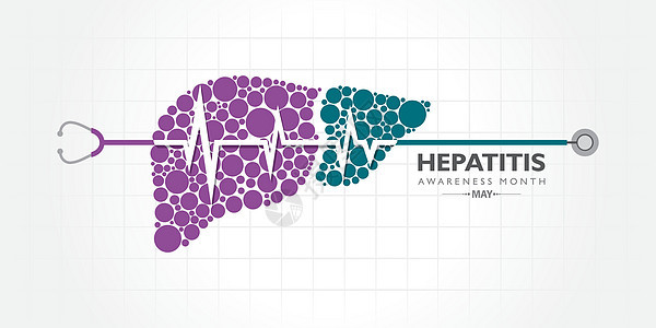 月是肝炎宣传月 肝脏是处理营养 过滤血液和抵抗感染的重要器官诊断测试帮助治愈临床活动癌症世界丝带生活图片