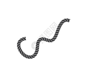 绳子矢量图标插图设计黄麻电缆圆圈装饰圆形航行风格收藏边界白色图片