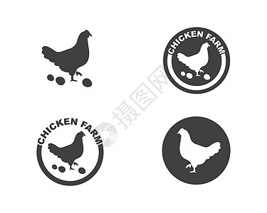 鸡标志图标矢量图厨房火鸡公鸡标识黑色市场白色农场食物农业图片