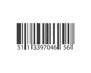 条形码矢量图标插图设计贴纸包装标签扫描存货条纹商业鉴别酒吧读者图片