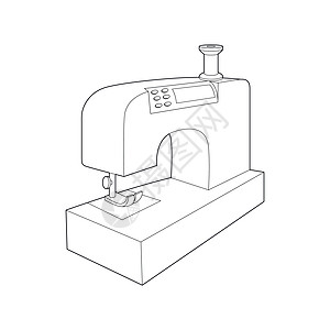 缝纫机图标大纲样式图片