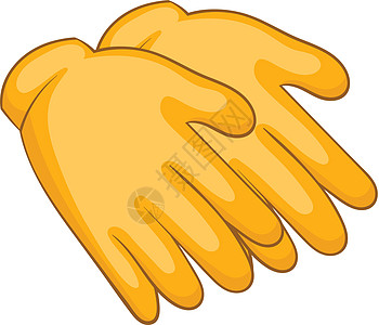 黄色橡胶手套卫生医院卡通片化学品园艺工具职业预防清洁工乳胶图片
