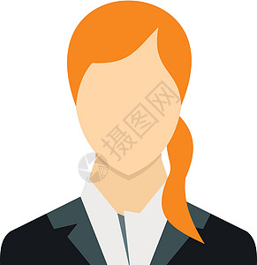 长长的红头发 iconflat 万科的女人图片