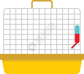 平面样式中的动物笼子图标图片