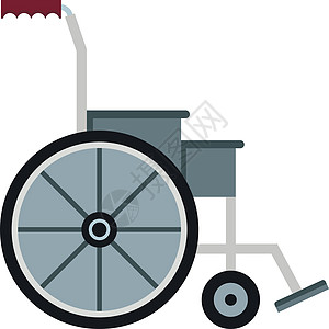 平面样式中的轮椅图标图片