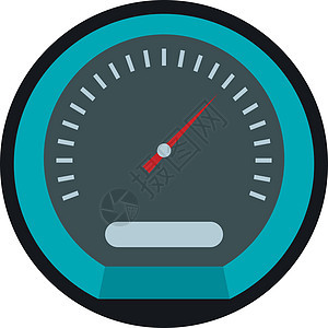平面样式中的车速表图标运输互联网测量乐器酒吧仪表控制板控制燃料网络图片