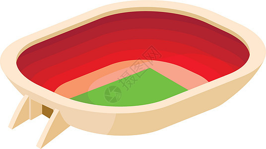 广场体育场图标卡通风格绿色场地锦标赛团队训练运动竞技场游戏竞赛杯子图片