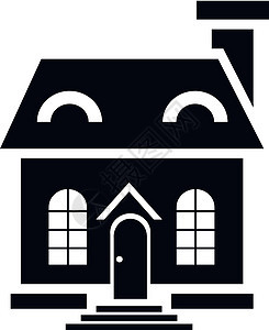 优雅的小房子图标简单风格图片