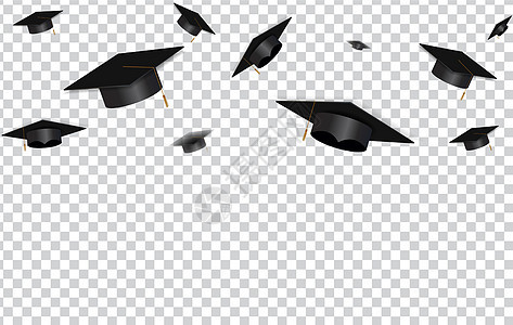 教育概念背景 毕业帽和五彩纸屑 它制作图案矢量图空气学院知识仪式大学帽子黑色木板学校砂浆图片