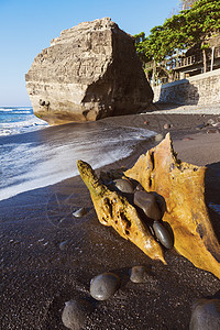 萨尔瓦多的El Tunco海滩天空天际蓝色日落地标日出旅行棕榈海洋村庄图片