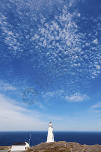 Cape Spear灯塔城市生活海洋蓝色天空建筑学日落市中心城市地标全景图片