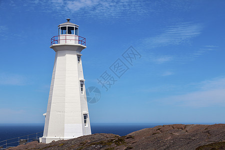 Cape Spear灯塔蓝色天空市中心地标日落全景旅行城市建筑学城市生活图片