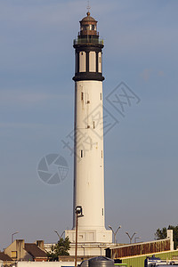 邓克尔克的里班灯塔建筑学白色全景地标天空景观日落海滩旅行市中心图片