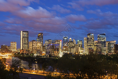 Calgary  城市全景商业天空窗户地标建筑学日落市中心景观旅行办公室图片