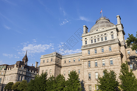 蒙特利尔旧司法宫 蒙特利尔景观旅行地标全景建筑学蓝色天际街道建筑市中心图片