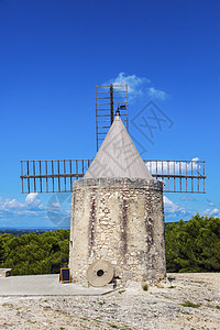 达德穆林建筑风车历史性天际建筑学蓝色地标晴天天空村庄图片