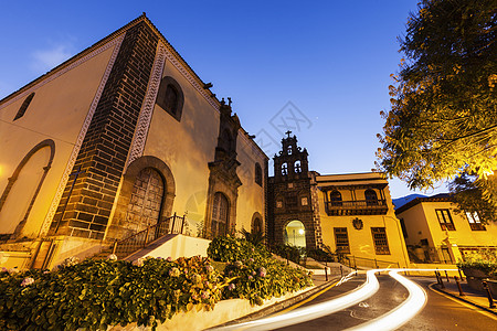 拉奥罗塔瓦圣阿古斯丁教堂街道市中心建筑历史性宗教城市蓝色景观地标教会图片