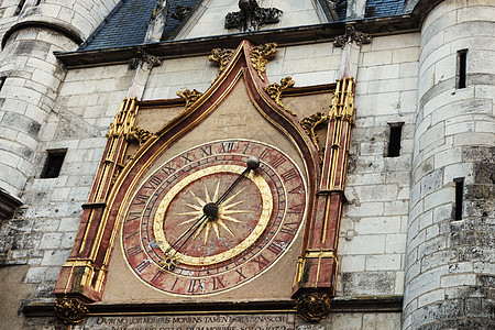 Auxerre 时钟塔历史性建筑学地标旅行城市建筑时间市中心图片