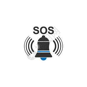 SOS 符号图标设计概念向量模板字体公司插图品牌圆圈按钮危险互联网字母安全图片