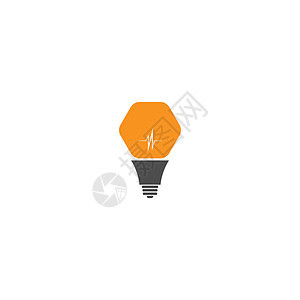 灯泡灯想法标志 ico智力橙子科学思考玻璃技术解决方案创造力白炽灯力量图片