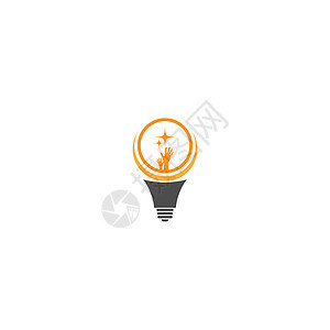 灯泡灯想法标志 ico想像力白炽灯插图玻璃商业创造力活力力量思考创新图片