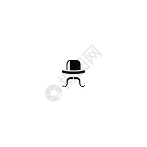 帽子标志 ico面包品牌工作炊具插图标识职业餐厅咖啡店菜单背景图片