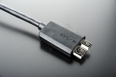 USB 3 0 有线硬件界面技术插头金属力量标准全球外设公共汽车背景图片