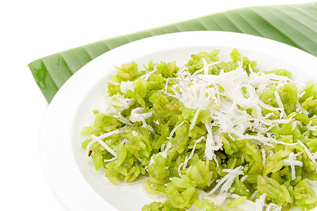 粉碎稻谷餐厅香蕉食物小吃甜点椰子粮食绿色叶子美食图片
