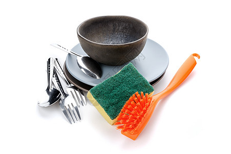 清洁用品包橙子用具蓝色洗涤家务海绵卫生擦洗家庭洗碗图片
