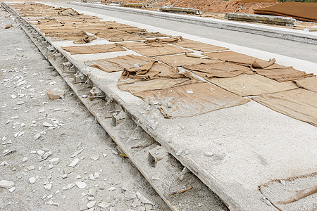 正在修建的公路水泥地面街道项目工程技术工作建筑学构造运输图片