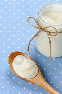美味的天然酸奶产品食物健康美食生物奶油早餐饮食奶油状白色图片