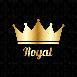 金皇冠皇家复古奢华背景 它制作图案矢量权威王国珠宝金属白色典礼国王加冕王子女王图片
