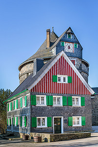 德国Burg Castle建筑学建筑旅行蓝色吸引力历史性游客旅游地标天空图片