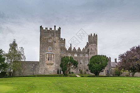 爱尔兰Kilkea城堡地标花园房子石头据点旅游旅行建筑学酒店建筑图片