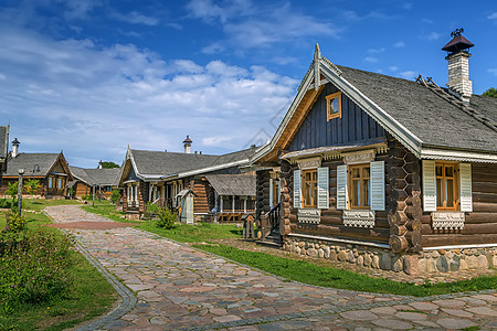 白俄罗斯纳诺西旅游综合建筑娱乐街道建筑学地区小屋木头农场历史性村屋旅行图片