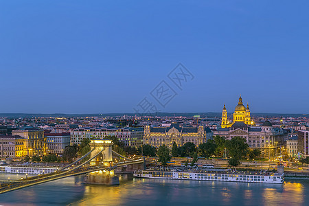 匈牙利渔业人Bastion的布达佩斯观点首都建筑日落害虫游客国家旅行圆顶天空大教堂图片