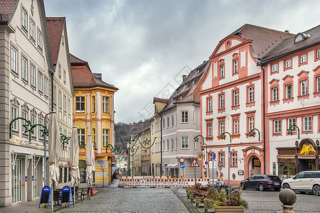 德国Eichstatt街旅行天空景观地标旅游建筑城市历史风格房子图片