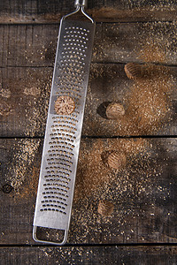 凝胶坚果白色核桃食物种子芳香灰尘木头棕色烹饪香料图片
