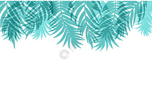 Beautifil 棕榈树叶子剪影背景向量它制作图案岛屿插图黑色气候白色热带绿色旅行森林衬套图片