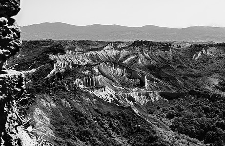 巴格诺雷吉奥市岩石荒地观光田园街区峡谷历史场景山脊黑与白图片