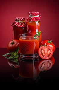 番茄汁食物静物健康饮食玻璃果汁红色早餐瓶子蔬菜饮食图片
