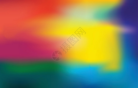 明亮的彩虹色抽象模糊渐变网格背景 五颜六色的横幅模板 它制作图案矢量图图片