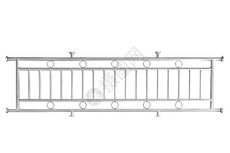 与世隔绝的不锈钢铁护栏商业合金栅栏扶手白色酒吧楼梯安全工程人行道图片