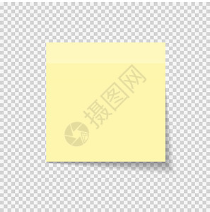 透明背景矢量它制作图案的粘纸便条阴影黄色笔记纸空白记忆白色床单标签绿色备忘录图片