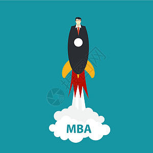 商业 MBA 教育理念 教育的趋势和创新 它制作图案矢量营销合作火箭首席图表创造力招聘金融数据办公室图片
